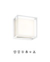 CHAMONIX * PLAFÓN/APLIQUE EXTERIOR BLANCO LED IP65 - 9W - CCT 2700K-3200K-4000K